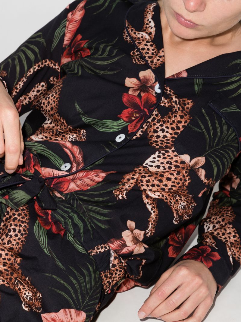 Black Soleia Print Pyjamas