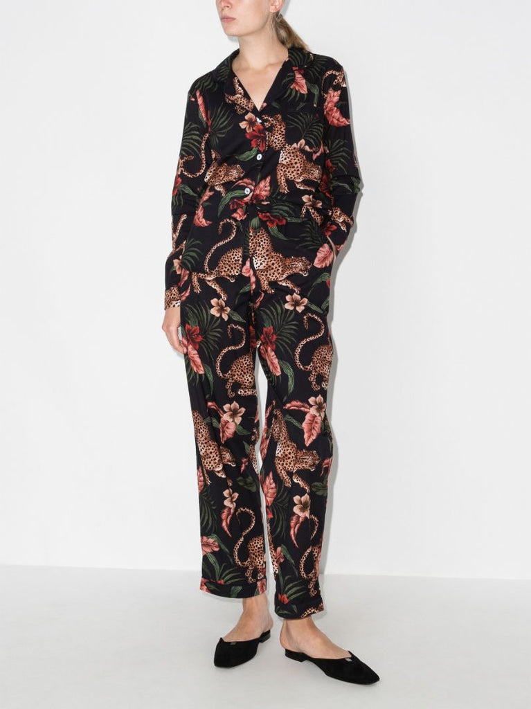 Black Soleia Print Pyjamas