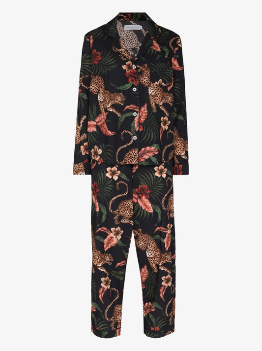 Black Soleia Print Pyjamas