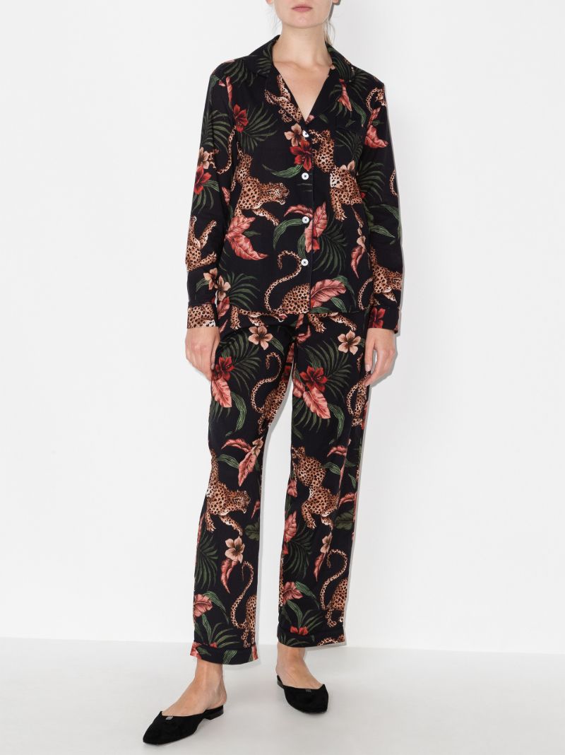 Black Soleia Print Pyjamas