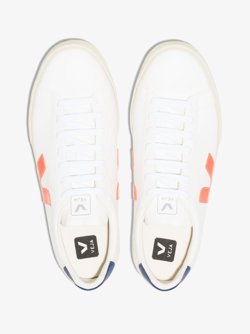 White Campo Chromefree Leather Sneakers