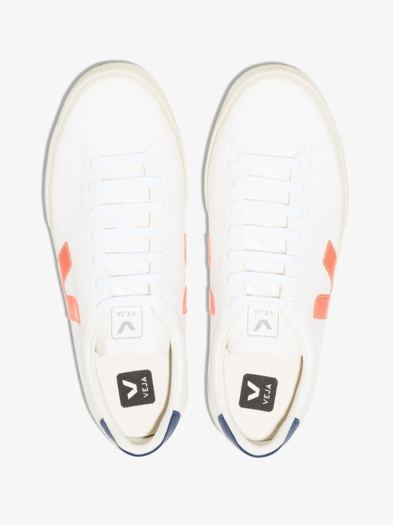 White Campo Chromefree Leather Sneakers