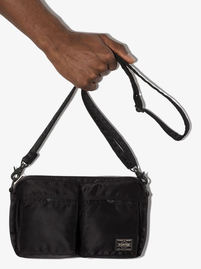Black Tanker Shoulder Bag