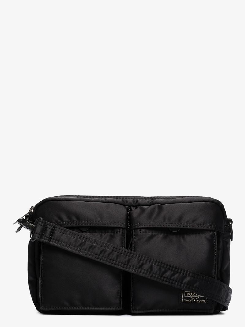 Black Tanker Shoulder Bag