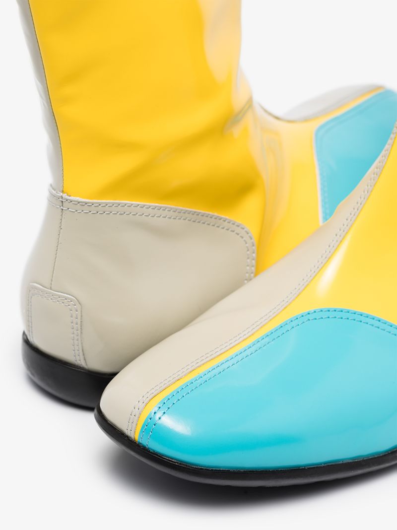 X Kiko Kostadinov Multicoloured Jockey Boots