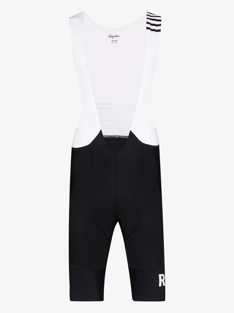 Black and White Pro Team Ii Bib Cycling Shorts