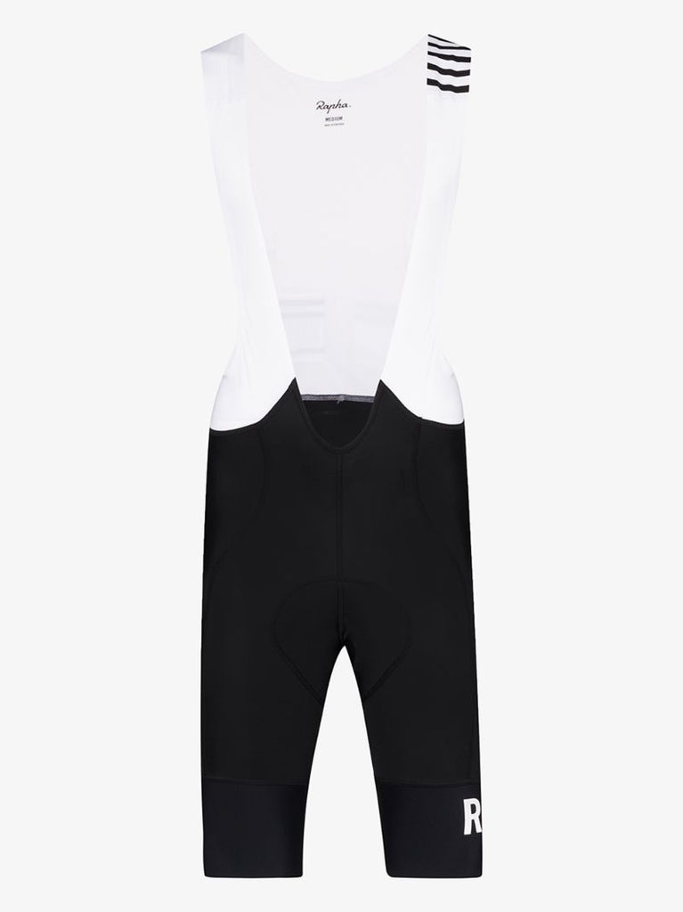 Black and White Pro Team Ii Bib Cycling Shorts