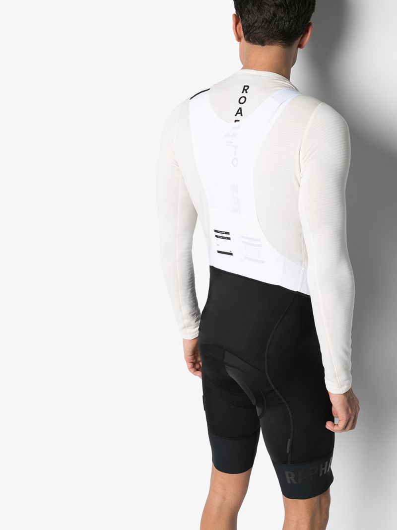 Black and White Pro Team Ii Bib Cycling Shorts