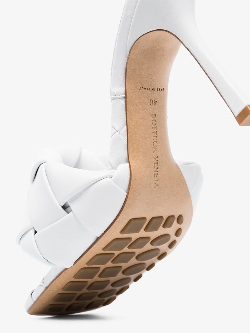 White Lido 90 Leather Sandals