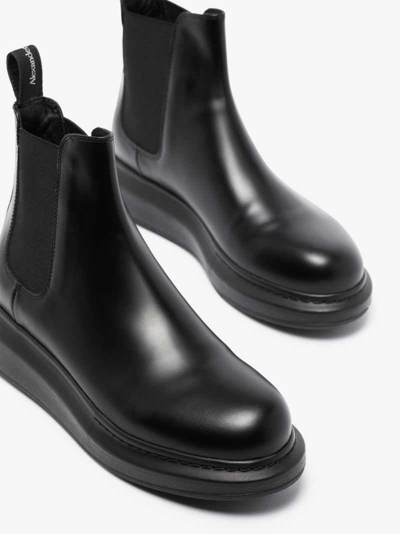 Black Hybrid Chelsea Boots