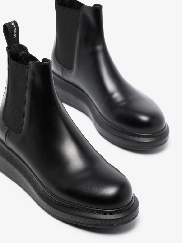 Black Hybrid Chelsea Boots