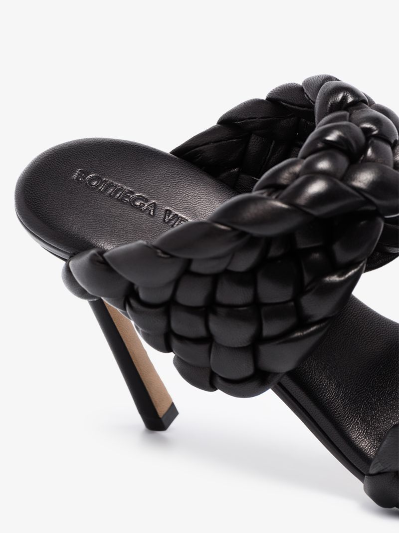 Black Bv Curve 95 Leather Sandals