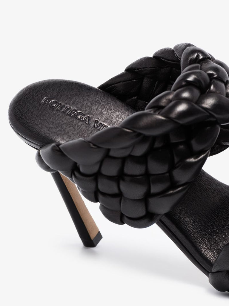Black Bv Curve 95 Leather Sandals