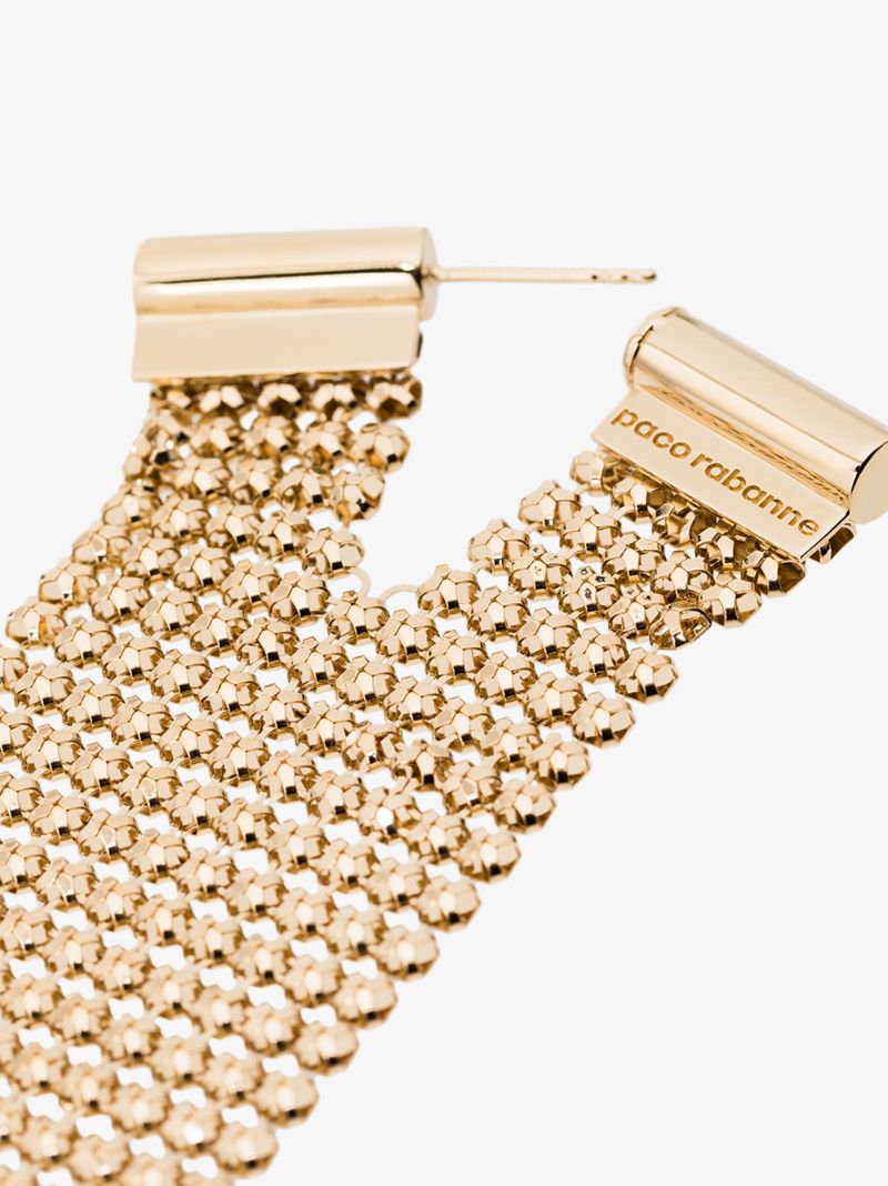 Gold Tone Pixel Earring
