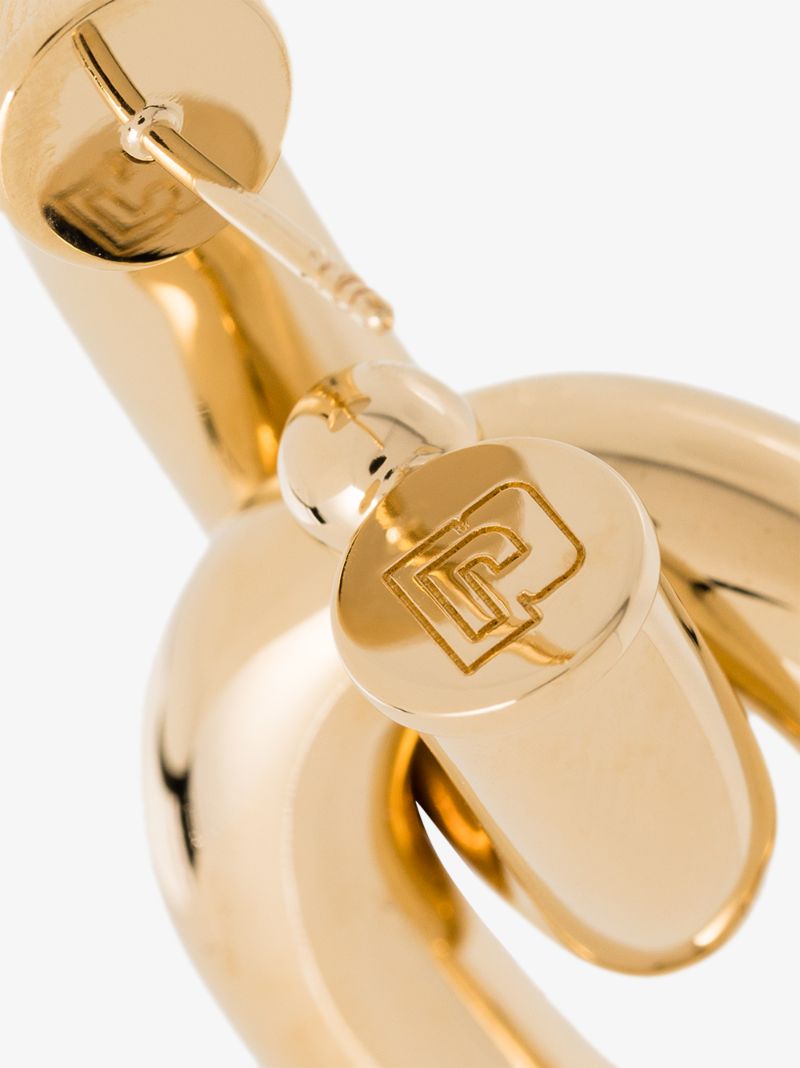Gold Tone Chain Link Earrings