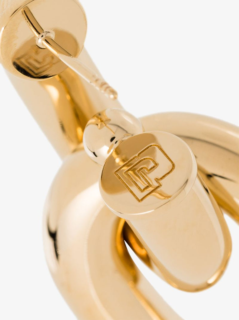 Gold Tone Chain Link Earrings