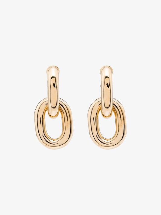 Gold Tone Chain Link Earrings