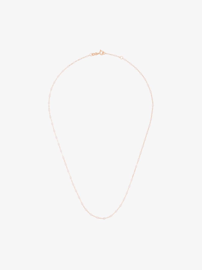 18k Rose Gold 45 Cm Beaded Necklace