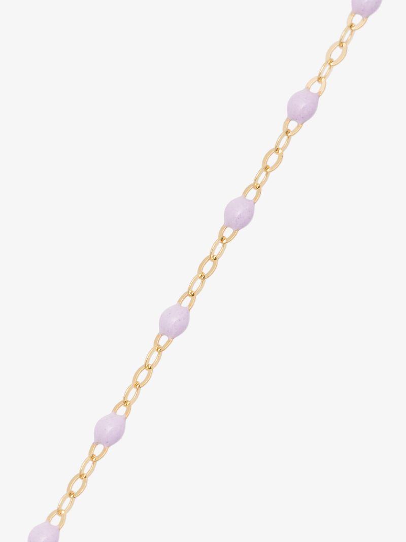 18k Yellow Gold 50 Cm Beaded Necklace