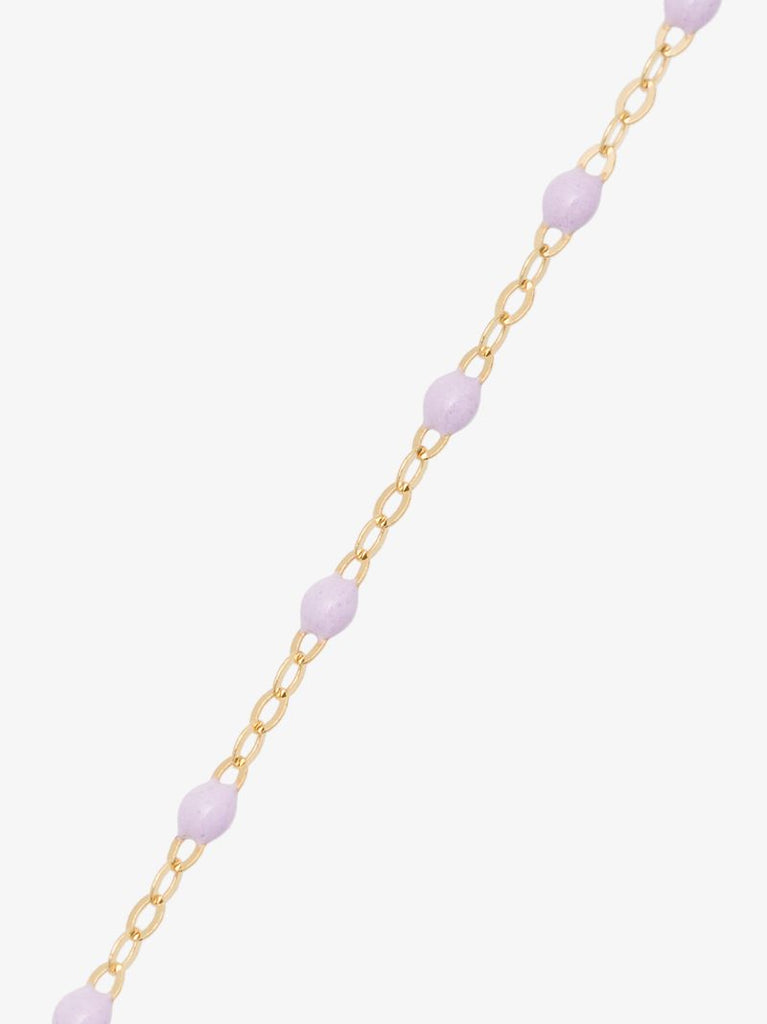18k Yellow Gold 50 Cm Beaded Necklace