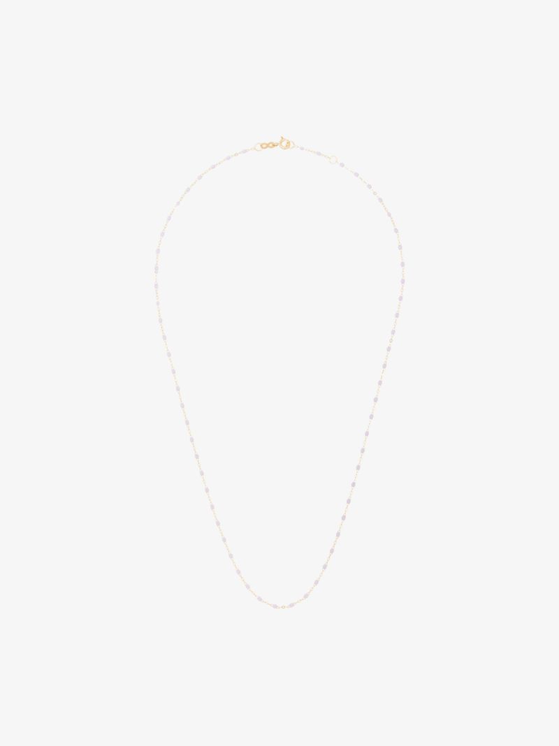 18k Yellow Gold 50 Cm Beaded Necklace