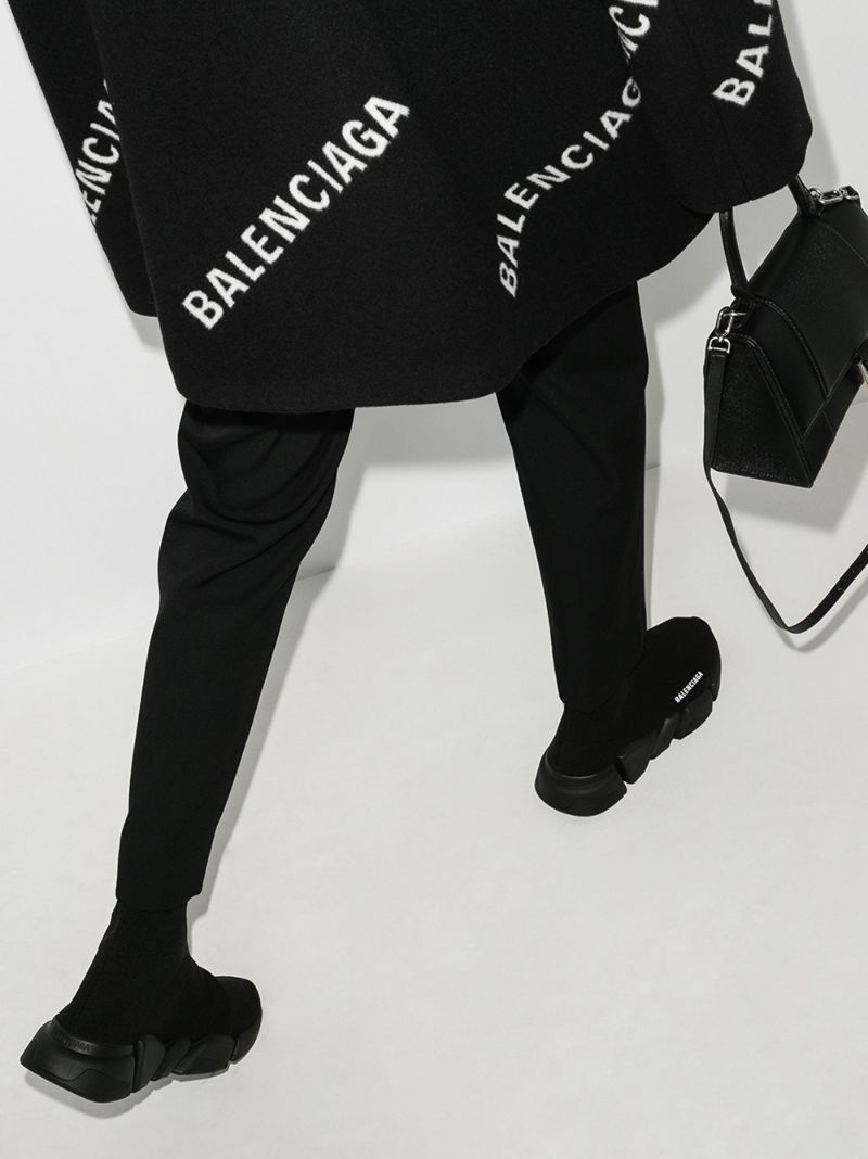 Black Speed Sock Sneakers