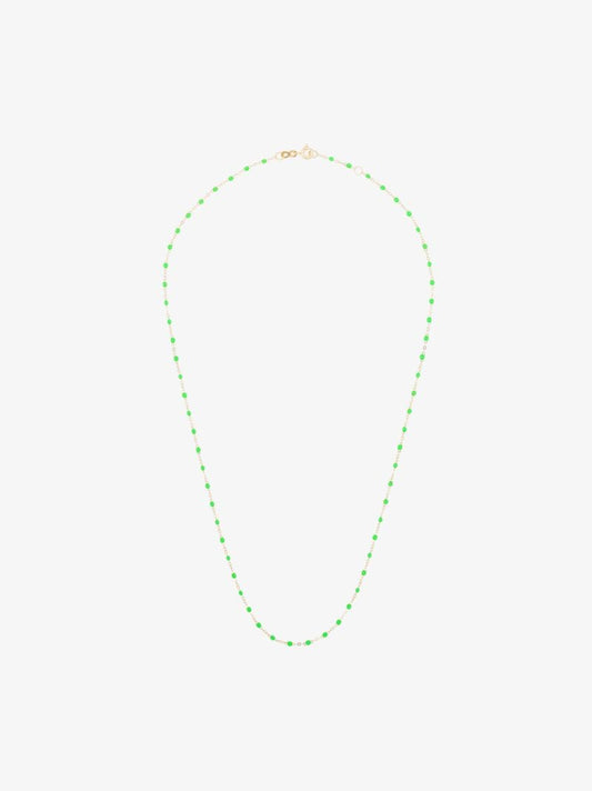 18k Yellow Gold 50 Cm Beaded Necklace