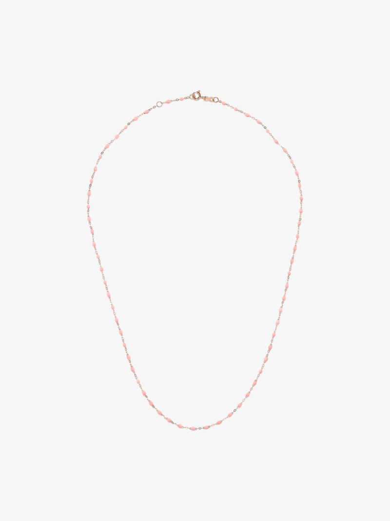 18k Rose Gold 50 Cm Beaded Necklace