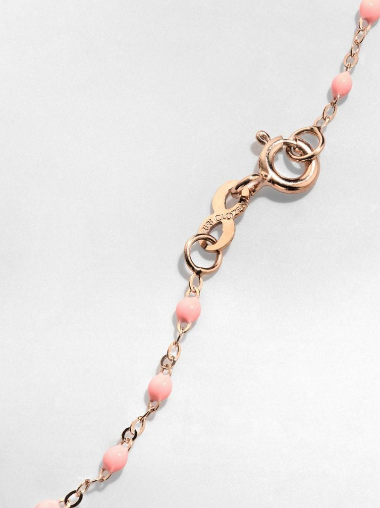 18k Rose Gold 50 Cm Beaded Necklace