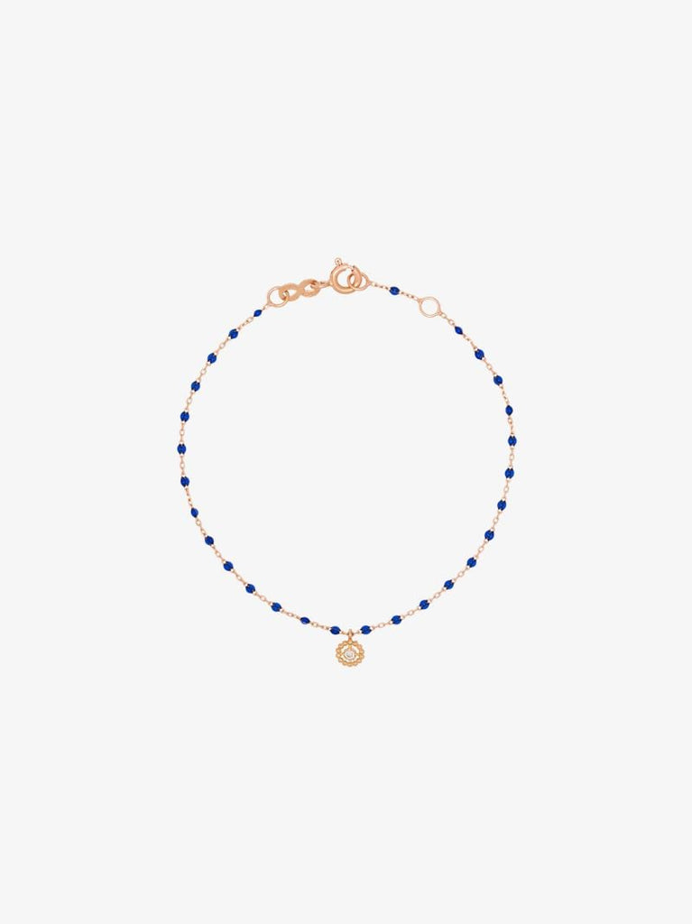 18k Rose Gold 17 Cm Diamond Charm Bracelet