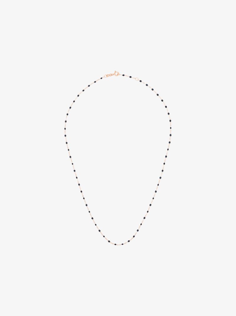 18k Rose Gold 45 Cm Beaded Necklace