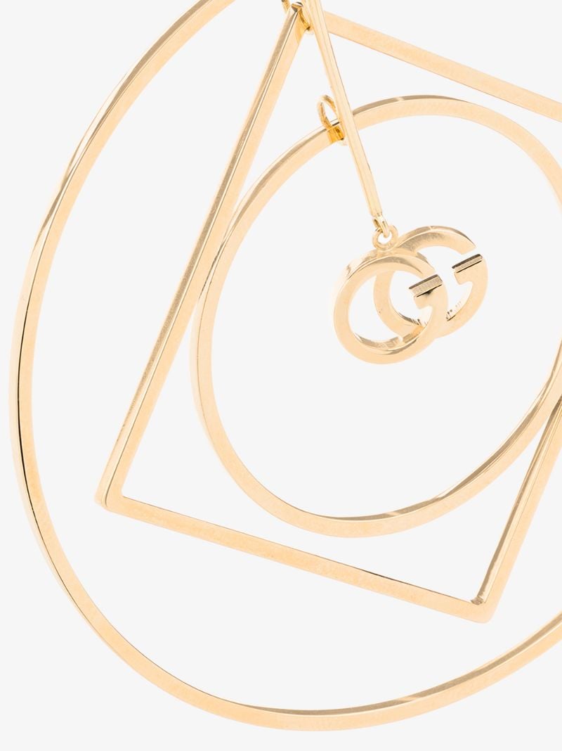 18k Yellow Gold Gg Hoop Earring