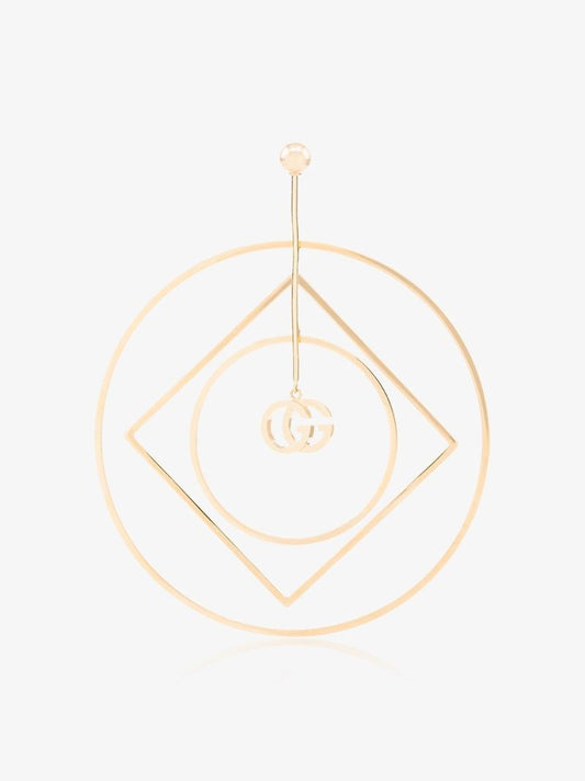 18k Yellow Gold Gg Hoop Earring