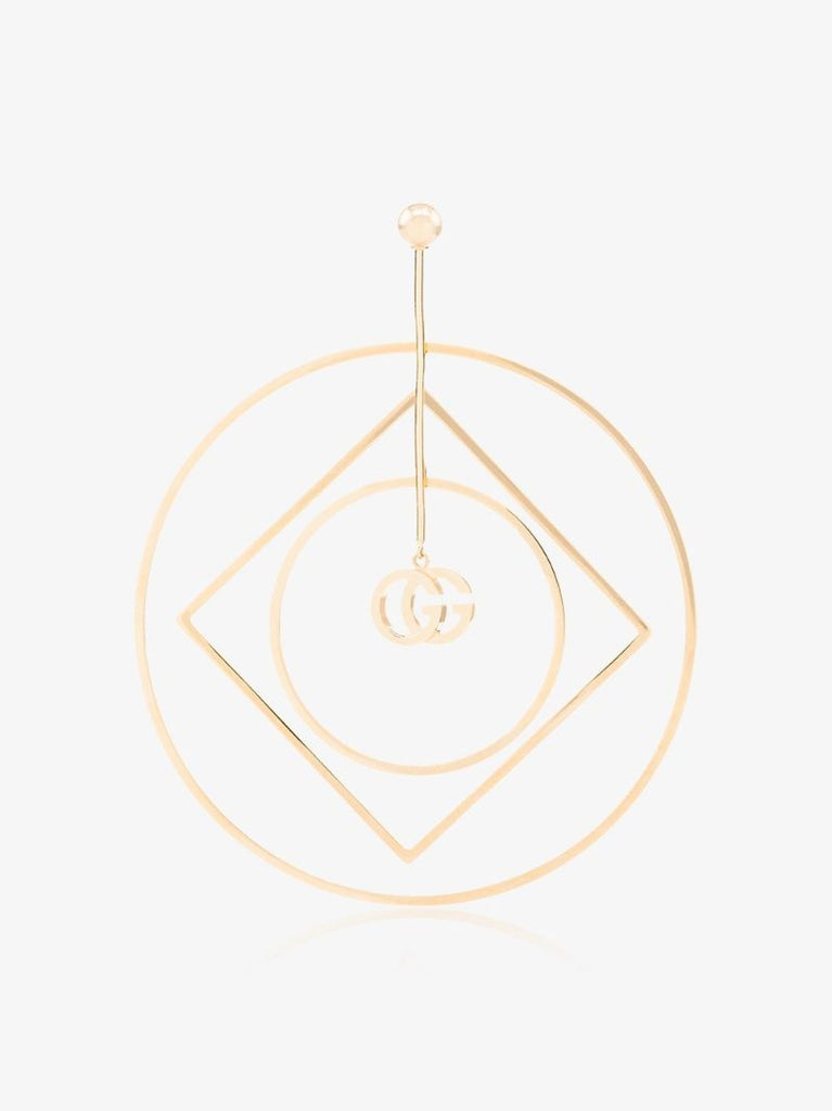 18k Yellow Gold Gg Hoop Earring