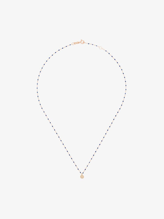 18k Rose Gold 42 Cm Beaded Diamond Necklace
