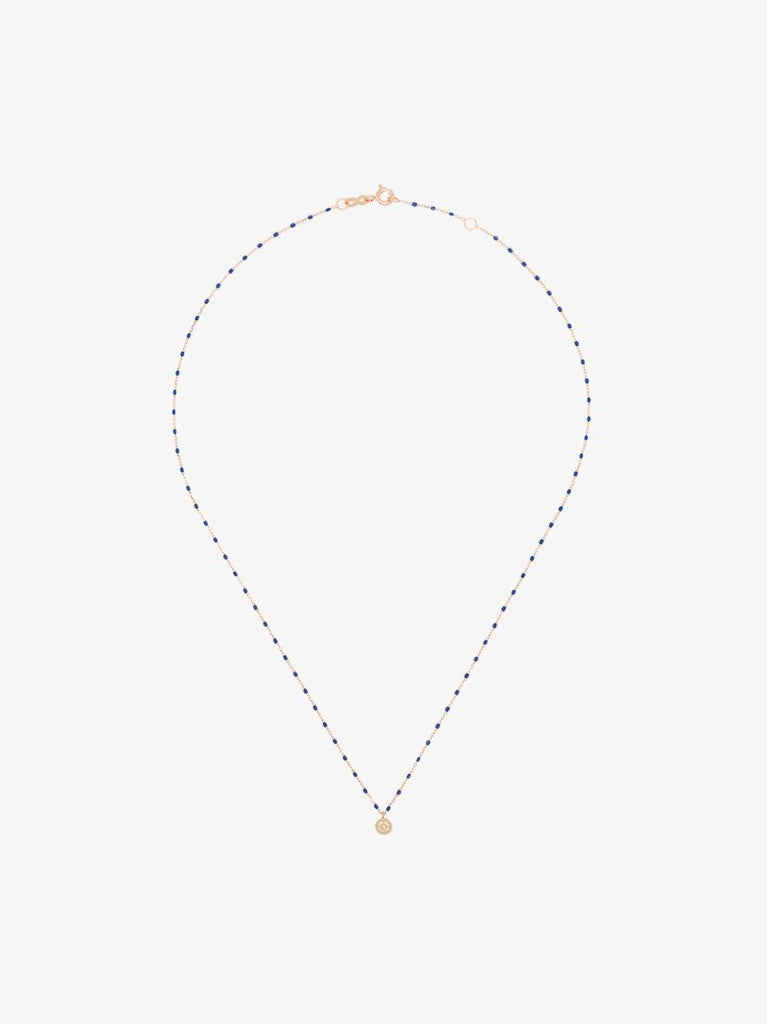 18k Rose Gold 42 Cm Beaded Diamond Necklace