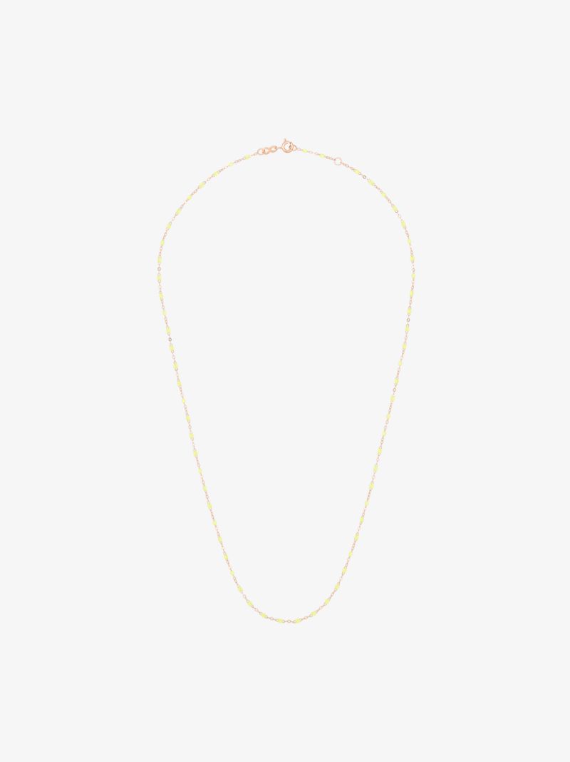 18k Rose Gold 50 Cm Beaded Necklace