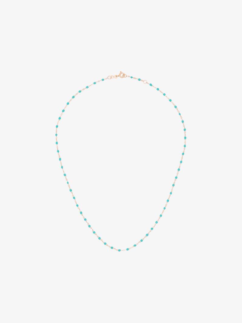 18k Rose Gold 42 Cm Beaded Necklace