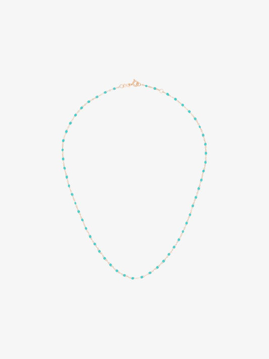 18k Rose Gold 42 Cm Beaded Necklace