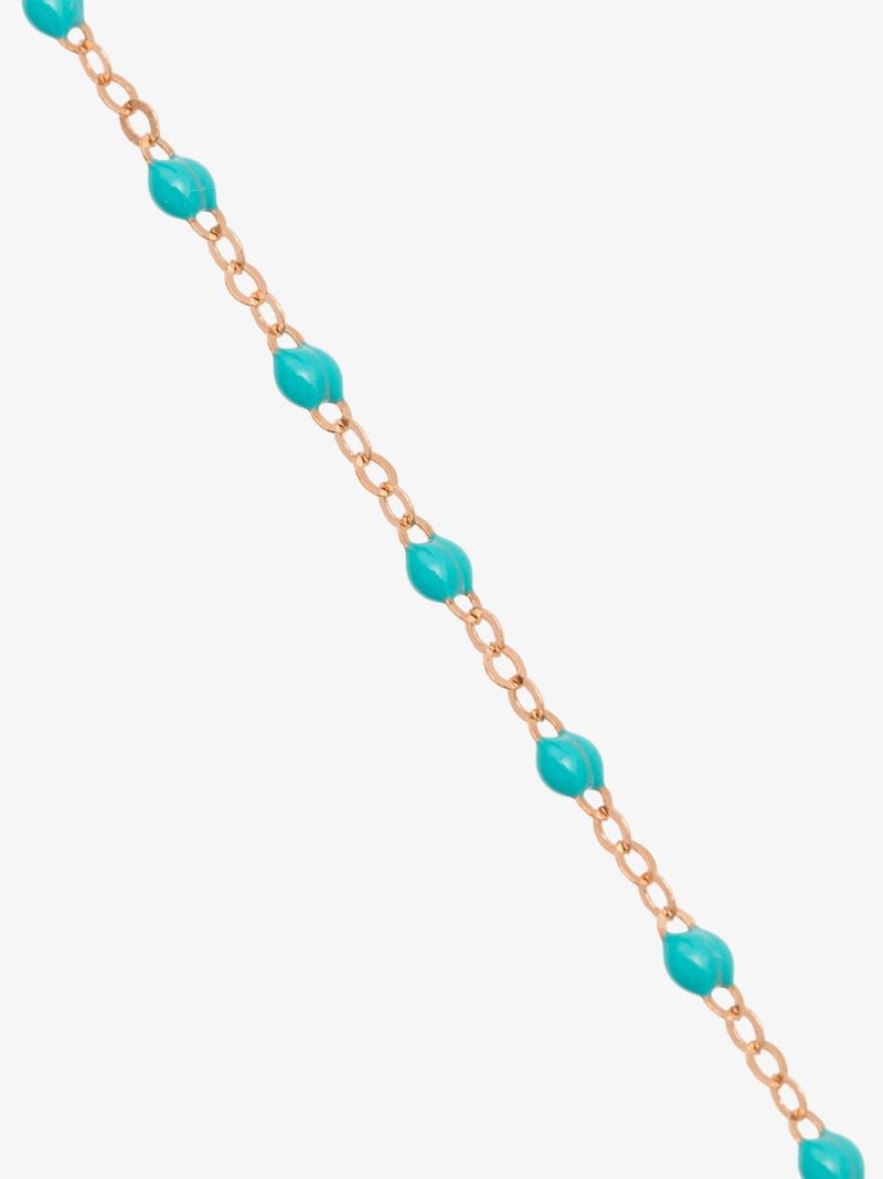 18k Rose Gold 42 Cm Beaded Necklace