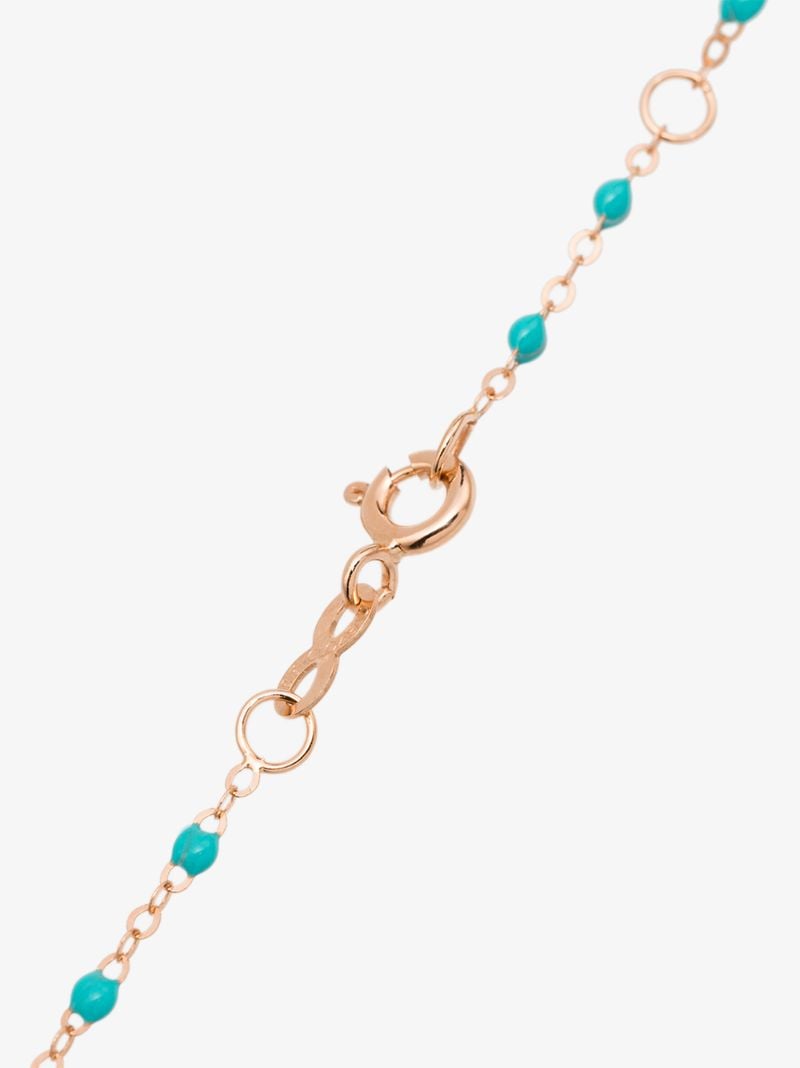 18k Rose Gold 42 Cm Beaded Necklace