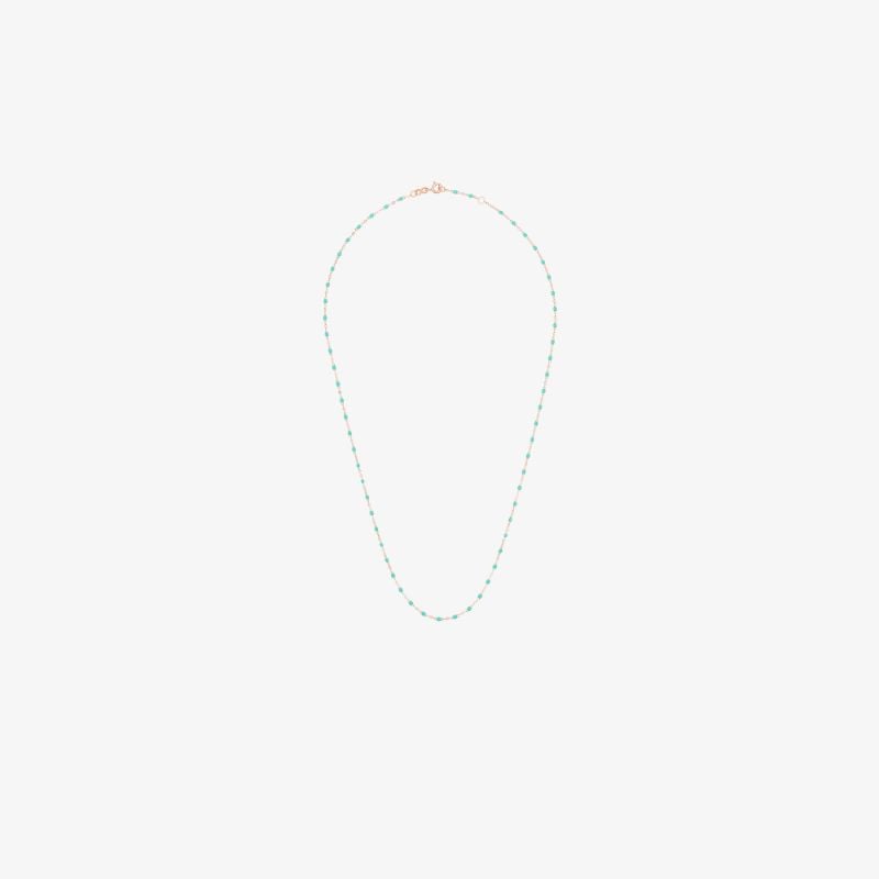 18k Rose Gold 50 Cm Beaded Necklace