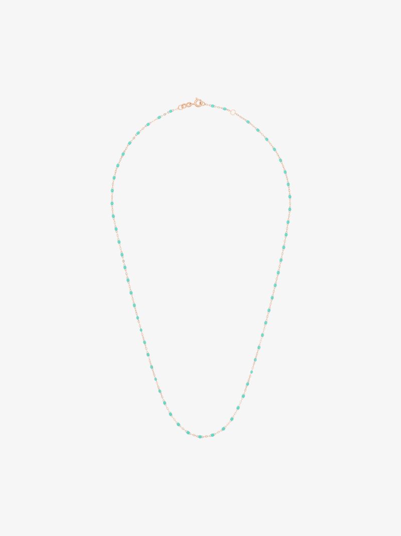 18k Rose Gold 50 Cm Beaded Necklace
