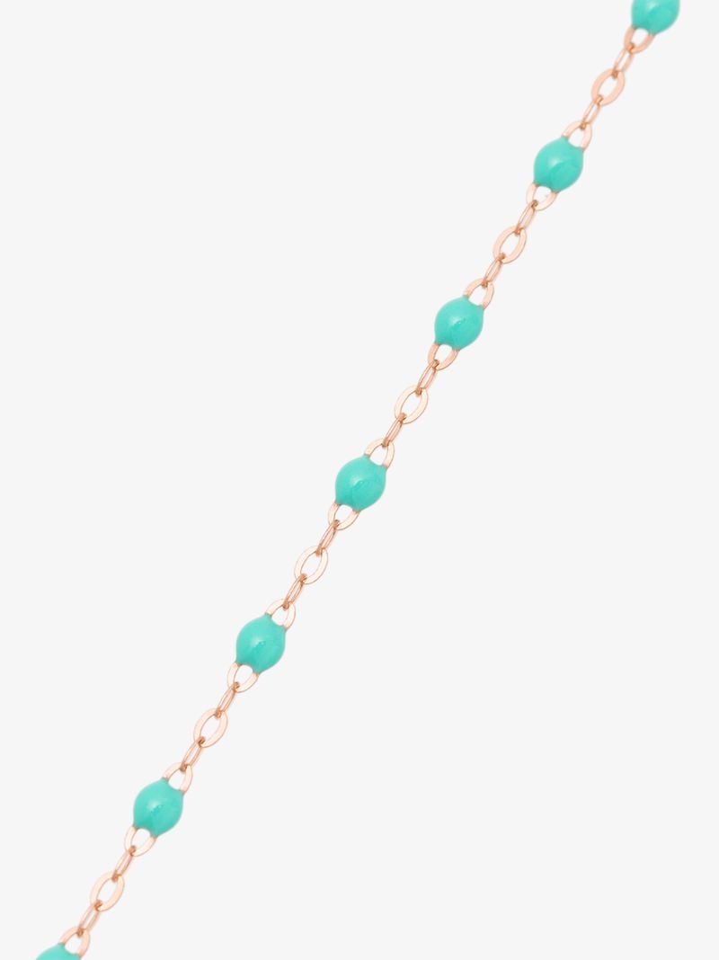 18k Rose Gold 50 Cm Beaded Necklace