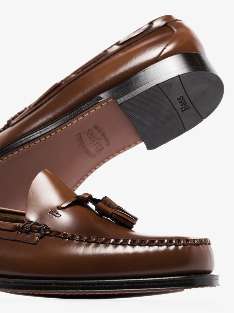 Brown Weejuns Larkin Tassel Leather Loafers