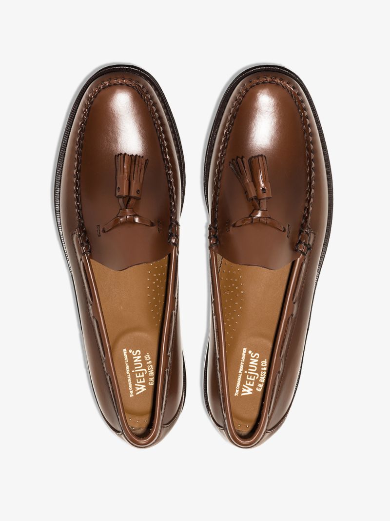 Brown Weejuns Larkin Tassel Leather Loafers