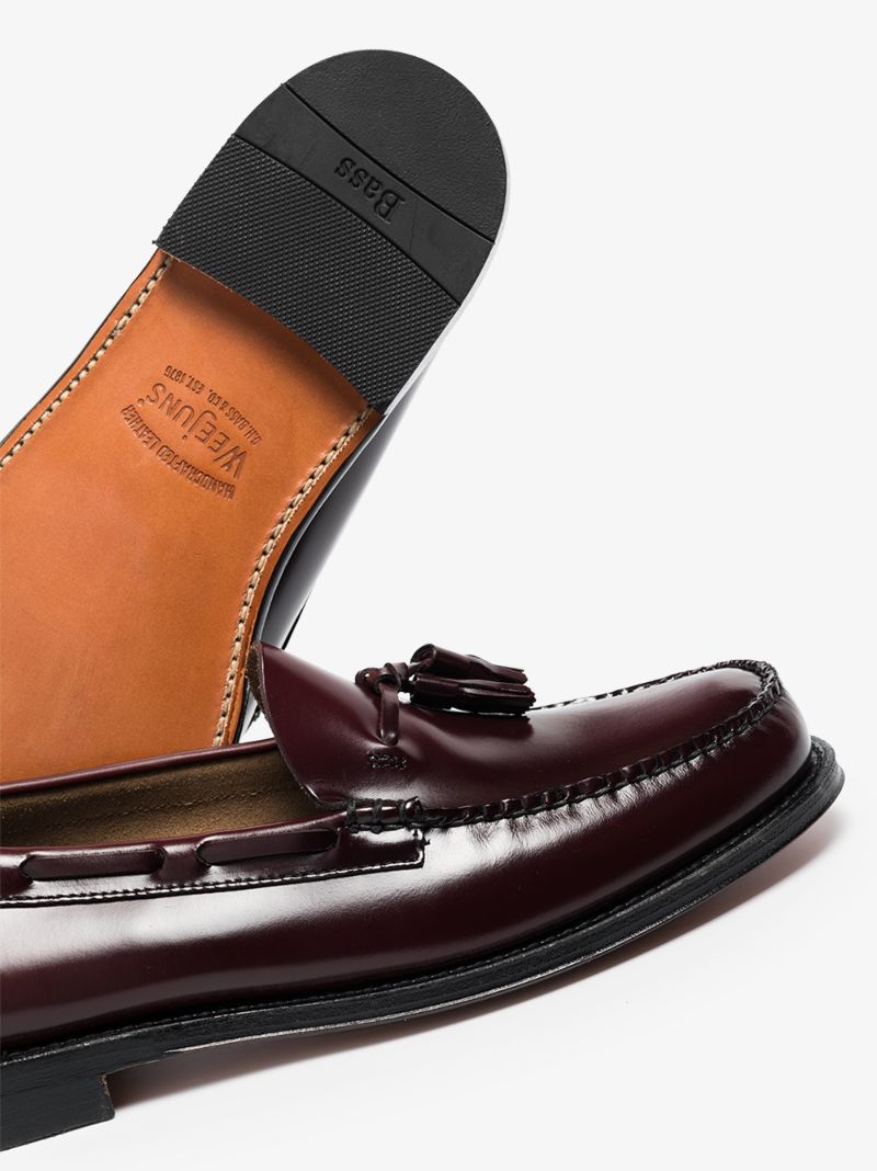 Brown Weejuns Larkin Tassel Leather Loafers