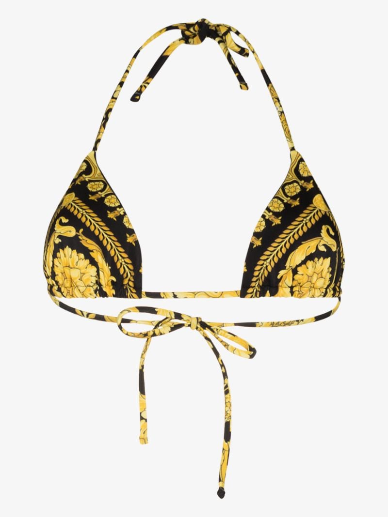 Baroque Print Bikini Top