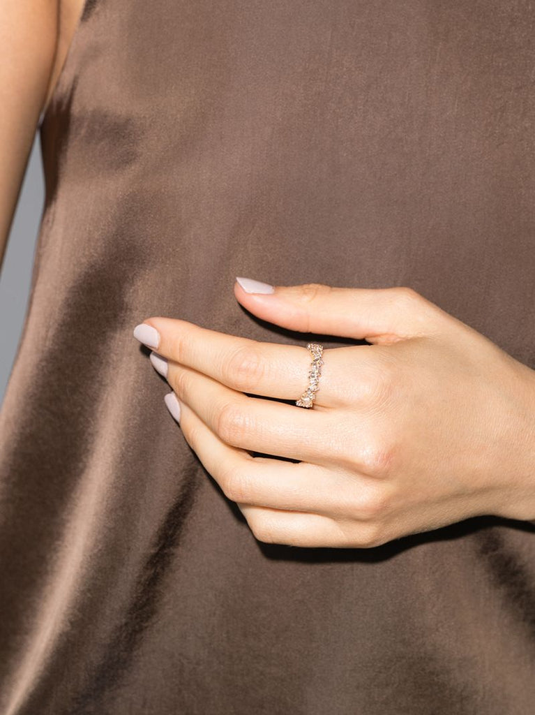 18k Yellow Gold Icon Diamond Ring