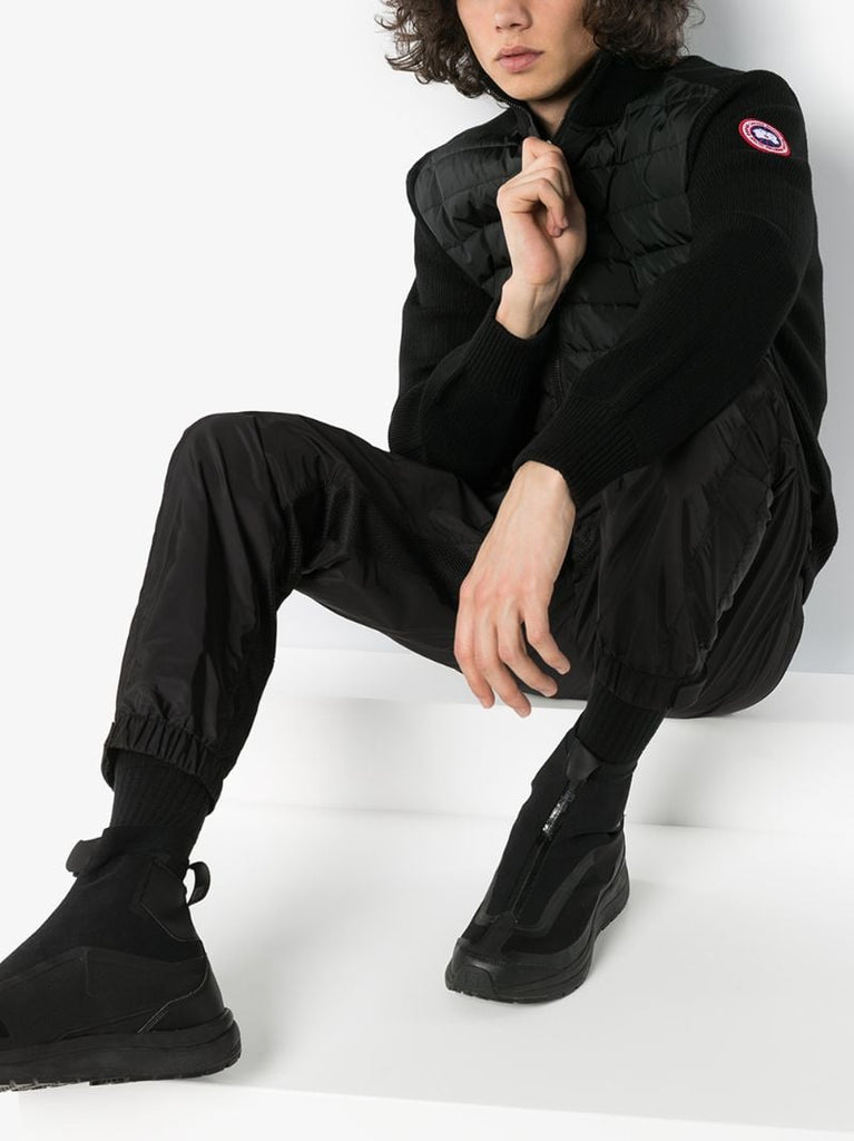 Black HybridgeÃ_x0082_Â® Knit Quilted Jacket